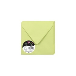 Enveloppe Pollen 14x14cm - Vert bourgeon - Vert bourgeon - Papier lisse