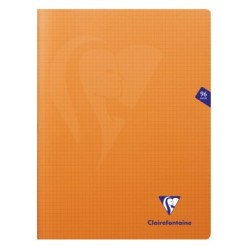 Cahier piqué Mimesys - Orange - 96 - 24 x 32 cm - 5/5 (petits carreaux)