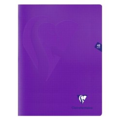 Cahier piqué Mimesys - Violet - 48 - 24 x 32 cm - 5/5 (petits carreaux)