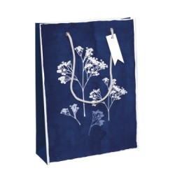 Sac cadeau large kraft 26,5x14x33cm - Bleu 3