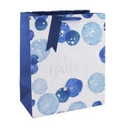 Sac cadeau large kraft 26,5x14x33cm - Bleu 4