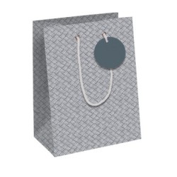 Sac cadeau moyen Excellia 21,5x10,2x25,3cm - Gris 1