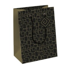 Sac cadeau moyen Excellia 21,5x10,2x25,3cm - Noir 3