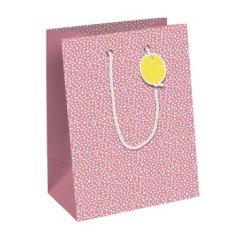 Sac cadeau moyen Excellia 21,5x10,2x25,3cm - Rose 4