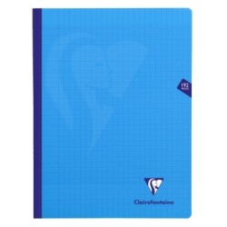 Cahier brochure cousue Mimesys - Bleu - 24 x 32 cm - Séyès (grands carreaux)