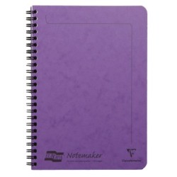 Notemaker carnet reliure intégrale Europa - Lilas - 14,5 x 21 cm - A5