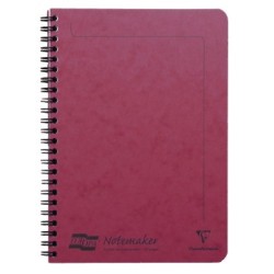 Notemaker carnet reliure intégrale Europa - Rouge - 14,5 x 21 cm - A5