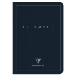 Carnet piqué Triomphe - Bleu - Ivoire - Marquage argent - O (uni)