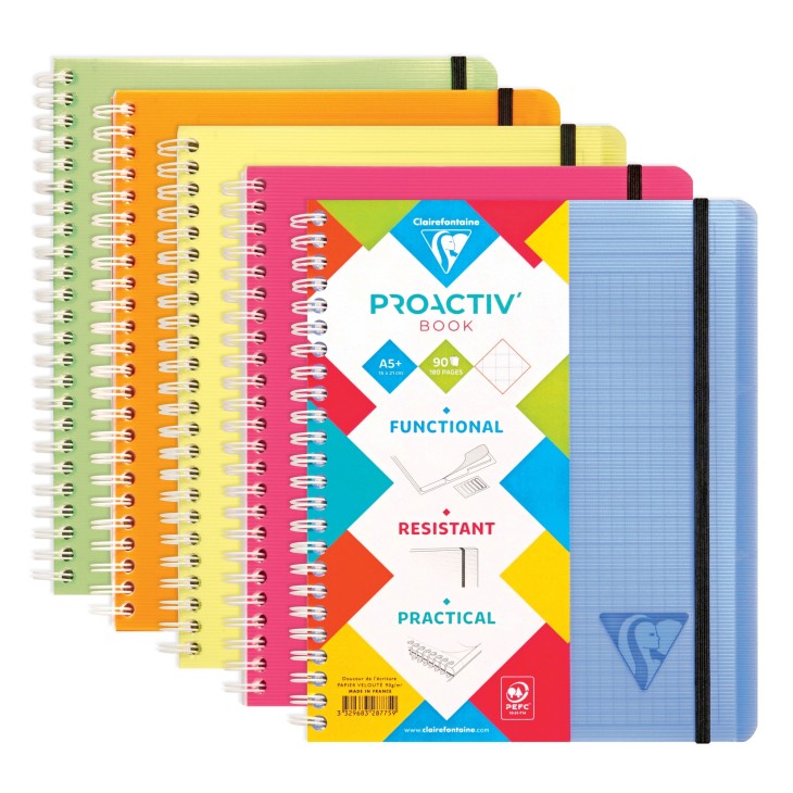 Proactiv'Book cahier reliure intégrale Linicolor