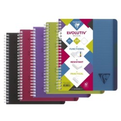 Evolutiv'Book cahier reliure intégrale Linicolor - 180 - 16 x 21 cm - A5+ - Ligné + carde en-tête