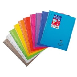 Cahier reliure intégrale enveloppante Koverbook - Assortis - 160 - 22,5 x 29,7 cm - A4+ - 5/5 (petits carreaux)