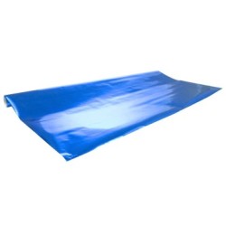Métallisé 2x0,70m en carton de 10 rouleaux - Bleu France