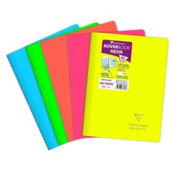 Cahier reliure intégrale enveloppante Koverbook Neon - Ligné