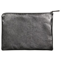 Cuirisé - Pochette plate universelle - Graphite - 25 x 35 cm