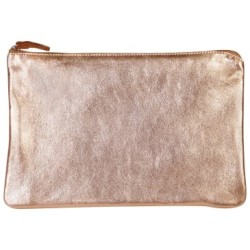 Cuirisé - Pochette plate universelle - Cuivre - 26 x 19 cm