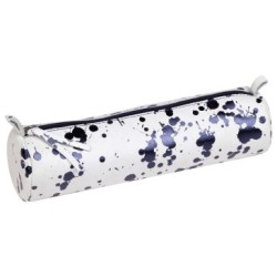 Cosmicuir - Trousse ronde - Bleu foncé