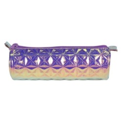 Fantaisies et textiles - Trousse ronde - Violet