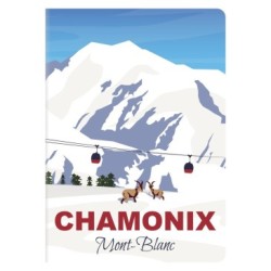 France - Carnet - Chamonix - 96 - 10,5 x 14,8 cm - Portrait - Ligné