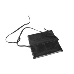 Cuir naturel & noir - Sac rectangulaire_1