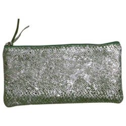 Céleste - Trousse plate - Lazer vert argent