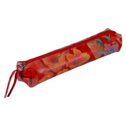 Céleste - Trousse slim - Jardin rouge