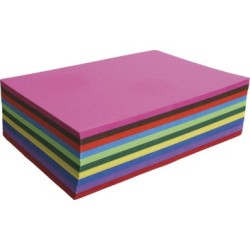 Papier couleur recyclé en assortiment - 50 x 65 cm - 120 g/m²