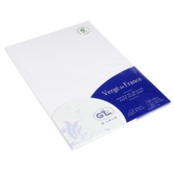 Feuille Vergé de France A4 100g - Extra blanc - Extra blanc