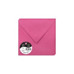 Enveloppe Pollen 16,5x16,5cm - Rose fuchsia - Rose fuchsia - Papier lisse