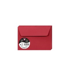 Enveloppe Pollen C6 (11,4x16,2cm) - Rouge groseille - Rouge groseille - Papier lisse