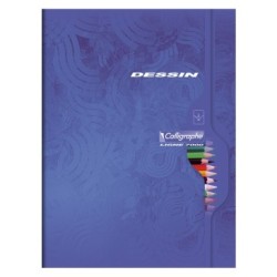 Cahier Dessin scolaire piqué 7000 - 96 - 24 x 32 cm - 120 g/m² - O (uni)