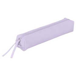 Cuir teinté - Trousse slim - Lilas