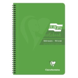 Cahier reliure intégrale EUROPA GLOSSY - Vert