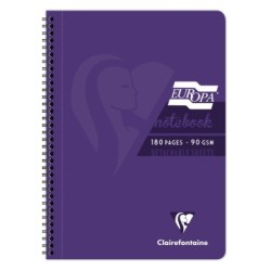 Cahier reliure intégrale EUROPA GLOSSY - Violet