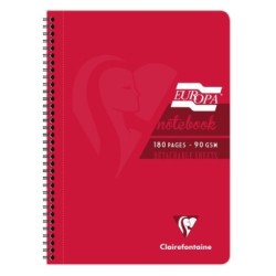 Cahier reliure intégrale EUROPA GLOSSY - Rouge