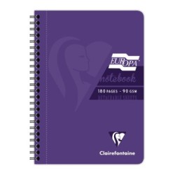 Carnet reliure intégrale EUROPA GLOSSY - Violet