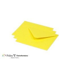 Enveloppe Pollen 12,5x13,8cm - Jaune soleil - Jaune soleil - Papier lisse