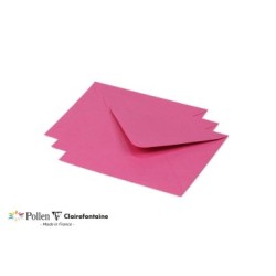 Enveloppe Pollen 12,5x13,8cm - Rose fuchsia - Rose fuchsia - Papier lisse