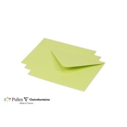 Enveloppe Pollen 12,5x13,8cm - Vert bourgeon - Vert bourgeon - Papier lisse