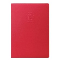 Carnet papier croquis Crok'Book 90g blanc - Rouge - 17 x 22 cm - Portrait