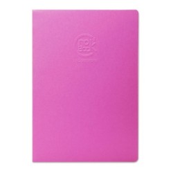 Carnet papier croquis Crok'Book 90g blanc - Fuchsia - 21 x 29,7 cm - Portrait