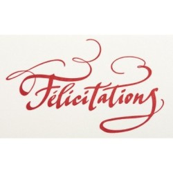 Set de correspondance fantaisie (typo lettering). Format: 10,7 x 15,2 cm + 11,4 x 16,2 cm_1