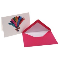 Set de correspondance fantaisie (encre et plume). Format: 10,7 x 15,2 cm + 11,4 x 16,2 cm_1