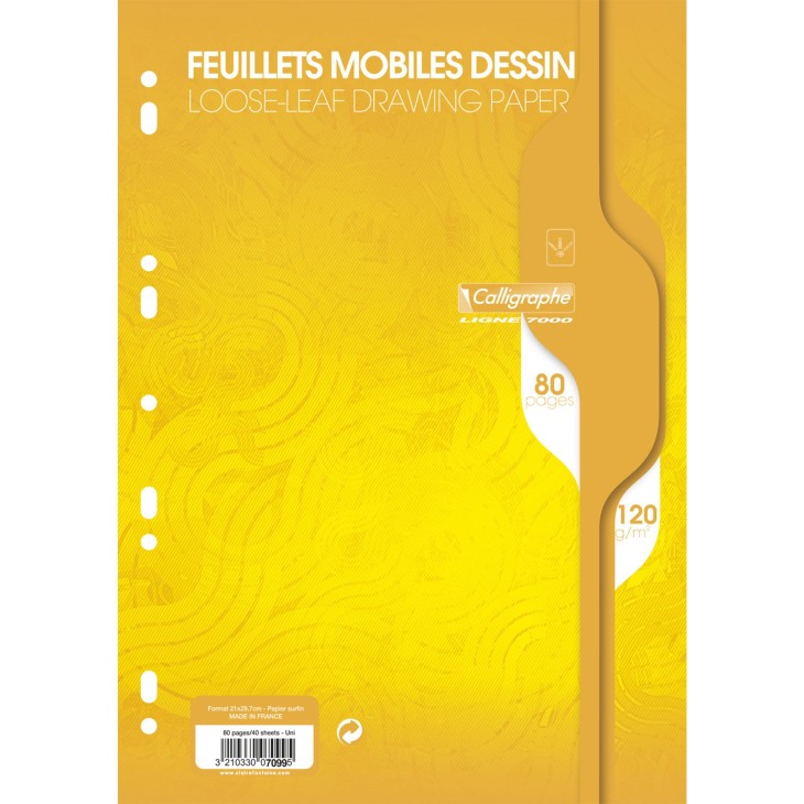 Feuillets mobiles dessin scolaire sous film 7000