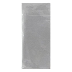 Soie, sachet 4 feuilles 50x70 cm - Argent