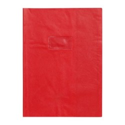 Protège-cahiers grain cuir - Rouge - 21 x 29,7 cm