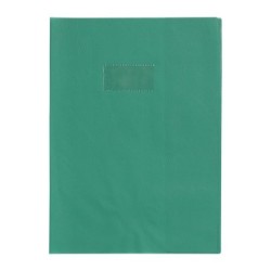 Protège-cahiers grain cuir - Vert - 21 x 29,7 cm