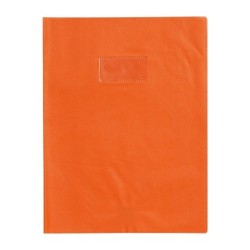 Protège-cahiers grain cuir - Orange - 21 x 29,7 cm