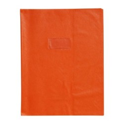 Protège-cahiers grain cuir - Orange - 24 x 32 cm