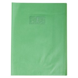 Protège-cahiers grain cuir - Vert clair - 24 x 32 cm