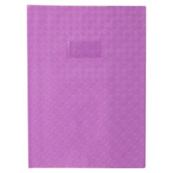 Protège-cahiers grain losange - Violet - 21 x 29,7 cm